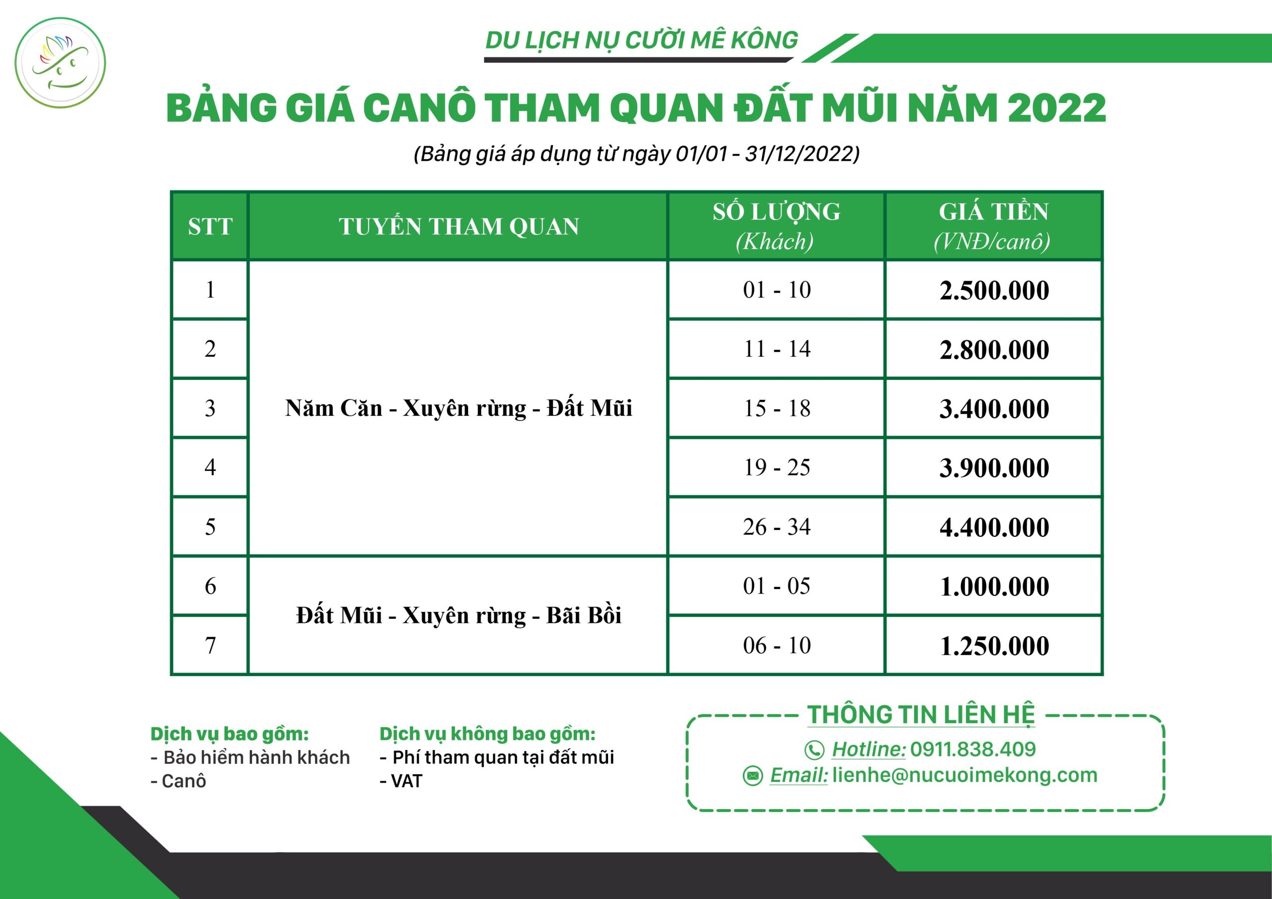 Bang Gia Ve Tau Cao Toc Nam Can Di Dat Mui 2022 Moi Nhat