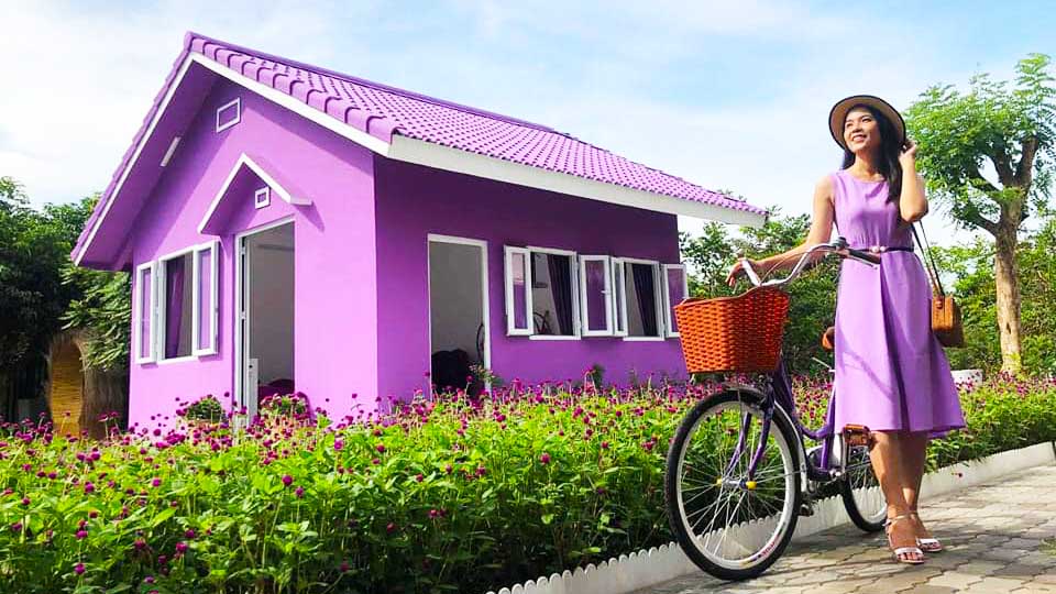 Căn nhà màu tím tại Cần Thơ đang thu hút giới trẻ đến check-in