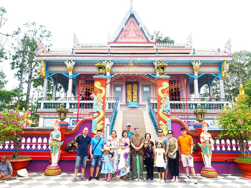 Viếng chùa Chén Kiểu Sóc Trăng - tour Cần Thơ Cà Mau 3 ngày 2 đêm