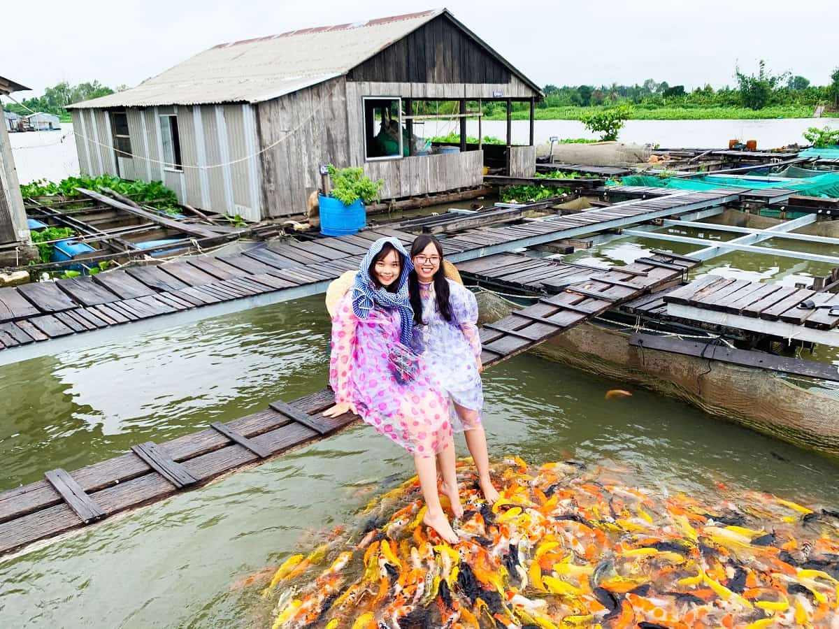 Check-in làng cá bè Cồn Sơn