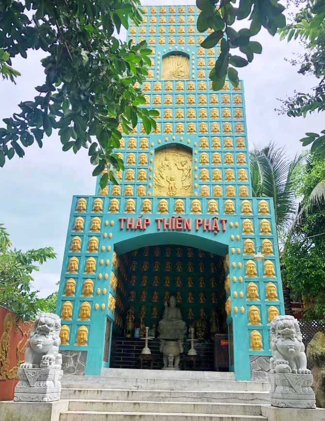 Tháp thiên phật có một không hai tại chùa Phật Học 2