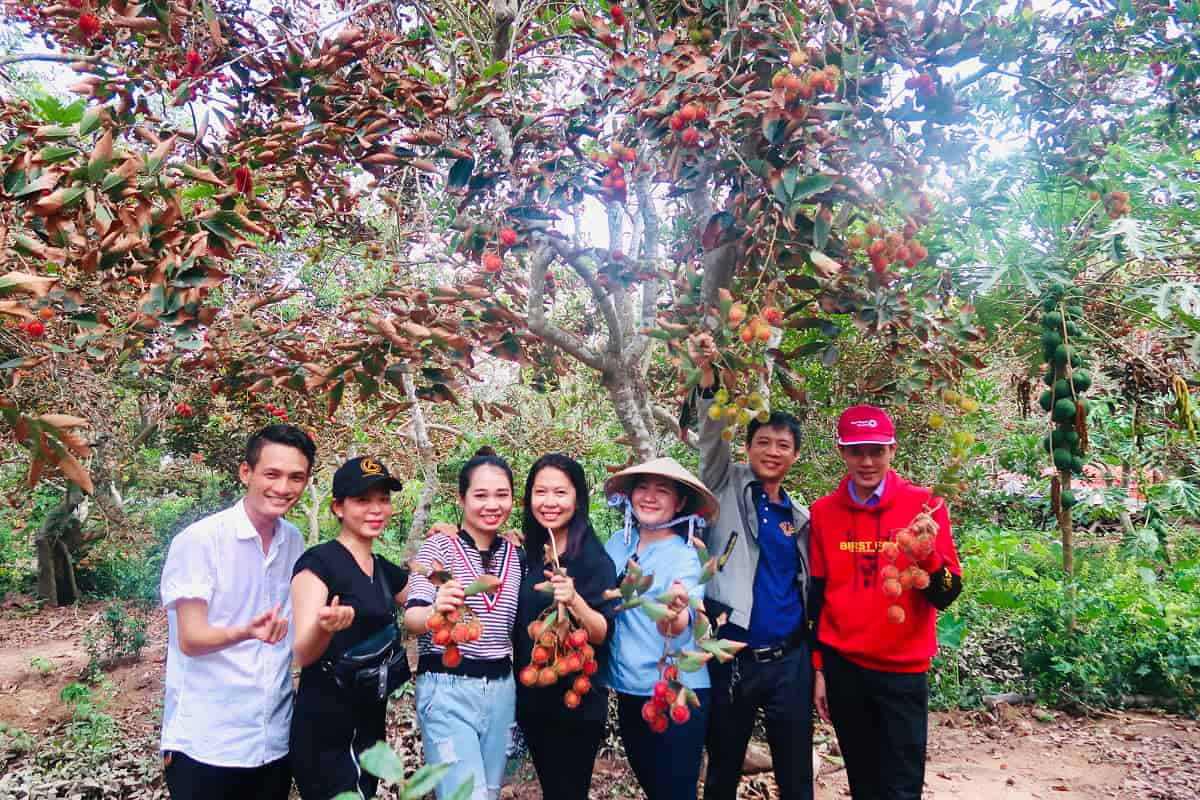 Check-in vườn trái cây Cồn Sơn - tour miền Tây 4 ngày 3 đêm